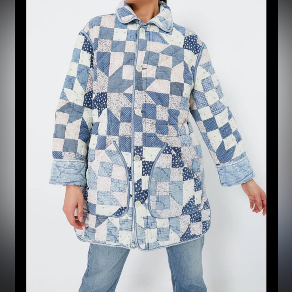 Polo Ralph Lauren Patchwork Chambray Coat